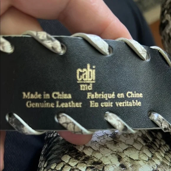 CAbi Snake Print Belt & Purse - Picture 2 of 8